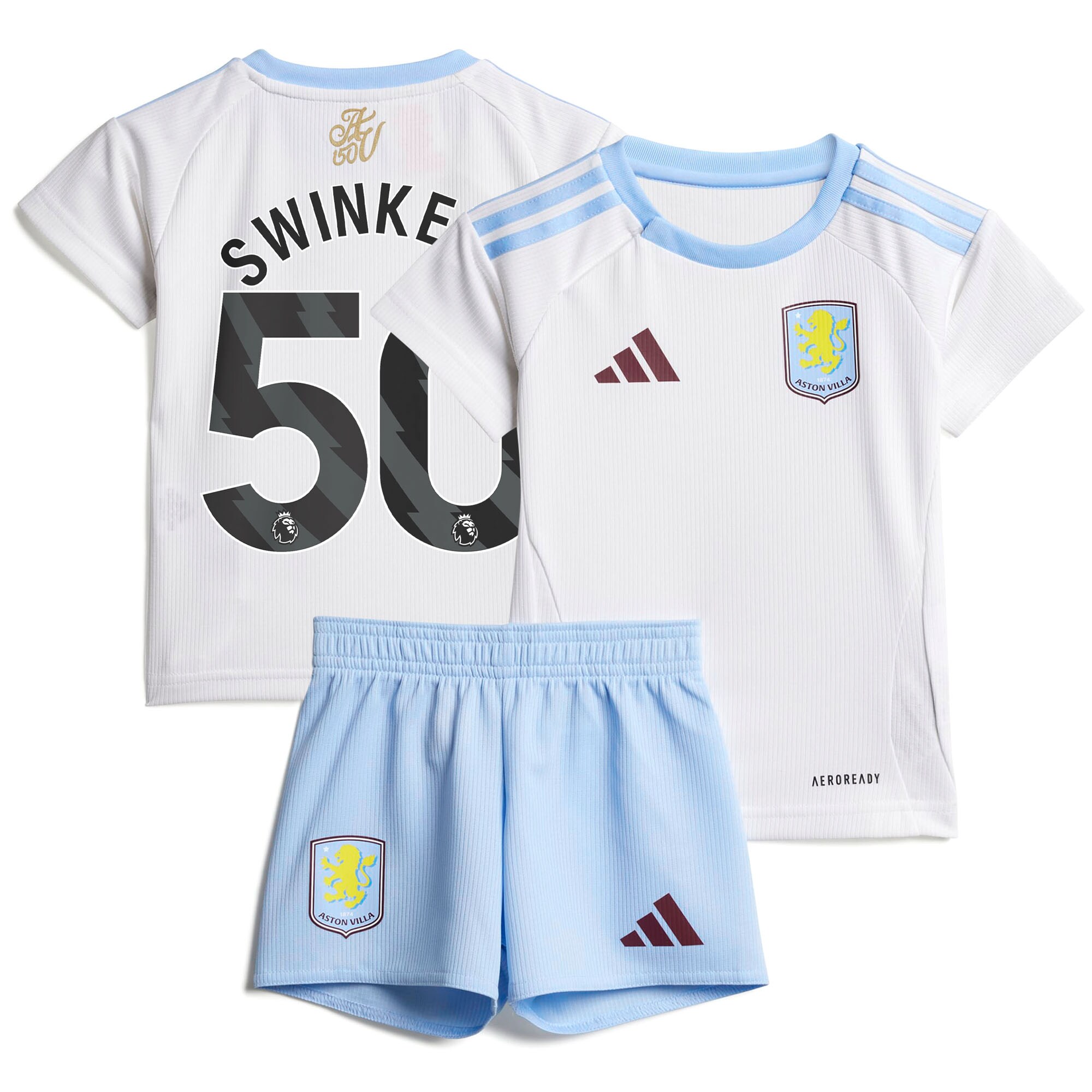 aston villa adidas away baby kit 2024-25 with swinkels 50 printing Collection | Authentic Aston Villa Shirts