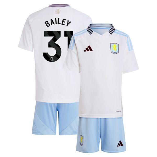aston villa adidas away mini kit 2024-25 with bailey 31 printing Collection | Authentic Aston Villa Shirts