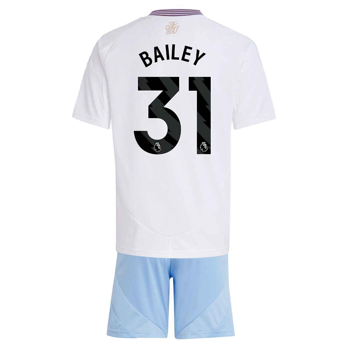 aston villa adidas away mini kit 2024-25 with bailey 31 printing Collection | Authentic Aston Villa Shirts