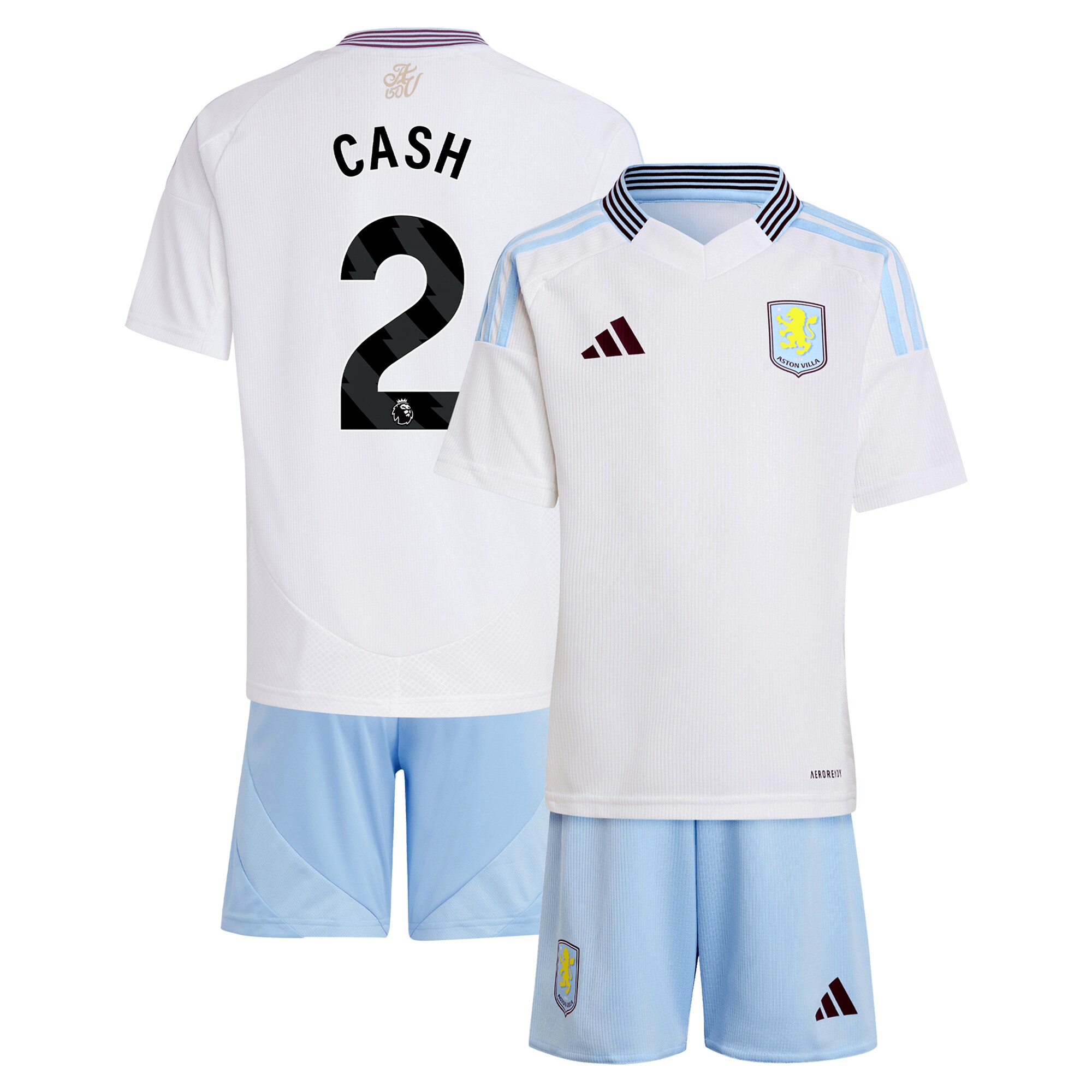 aston villa adidas away mini kit 2024-25 with cash 2 printing Collection | Authentic Aston Villa Shirts