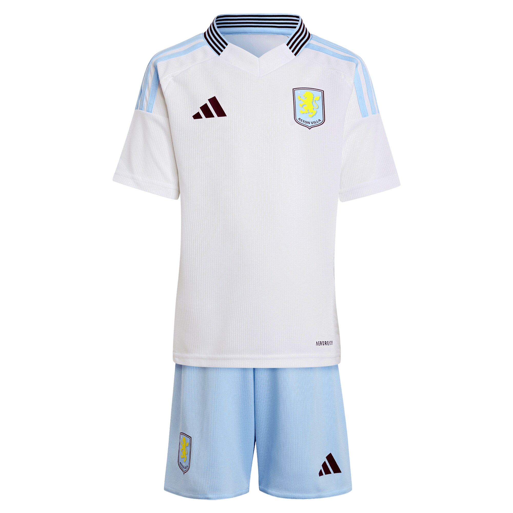 aston villa adidas away mini kit 2024-25 with custom printing Collection | Authentic Aston Villa Shirts