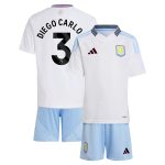 aston villa adidas away mini kit 2024-25 with diego carlos 3 printing Collection | Authentic Aston Villa Shirts