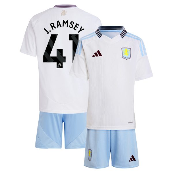 aston villa adidas away mini kit 2024-25 with j. ramsey 41 printing Collection | Authentic Aston Villa Shirts
