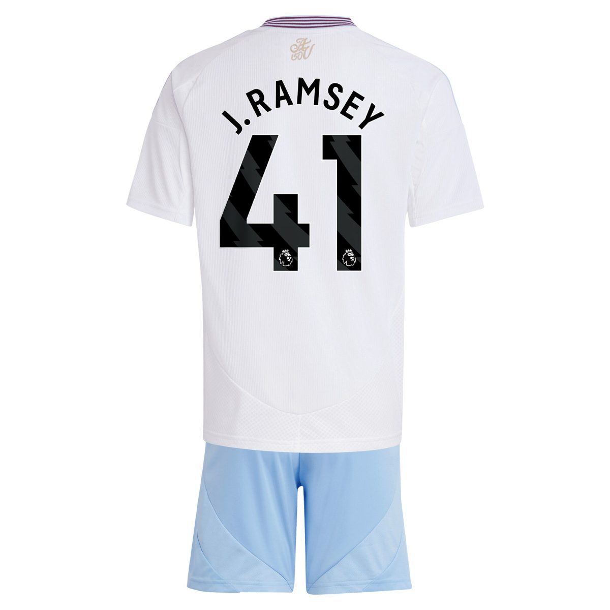 aston villa adidas away mini kit 2024-25 with j. ramsey 41 printing Collection | Authentic Aston Villa Shirts