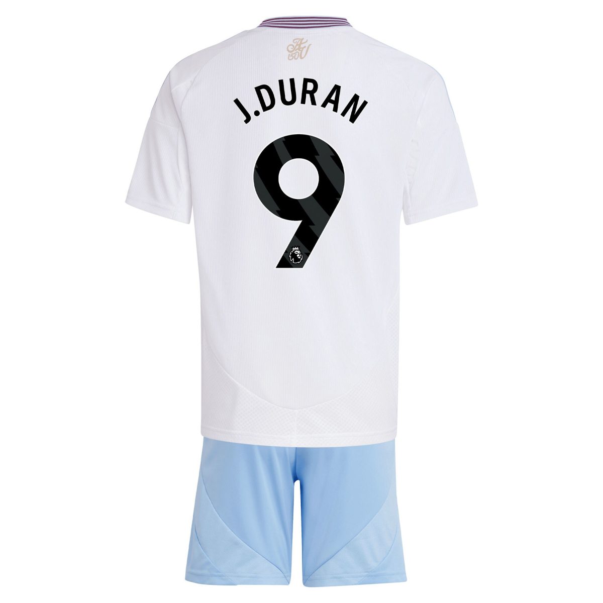 aston villa adidas away mini kit 2024-25 with j.duran 9 printing Collection | Authentic Aston Villa Shirts
