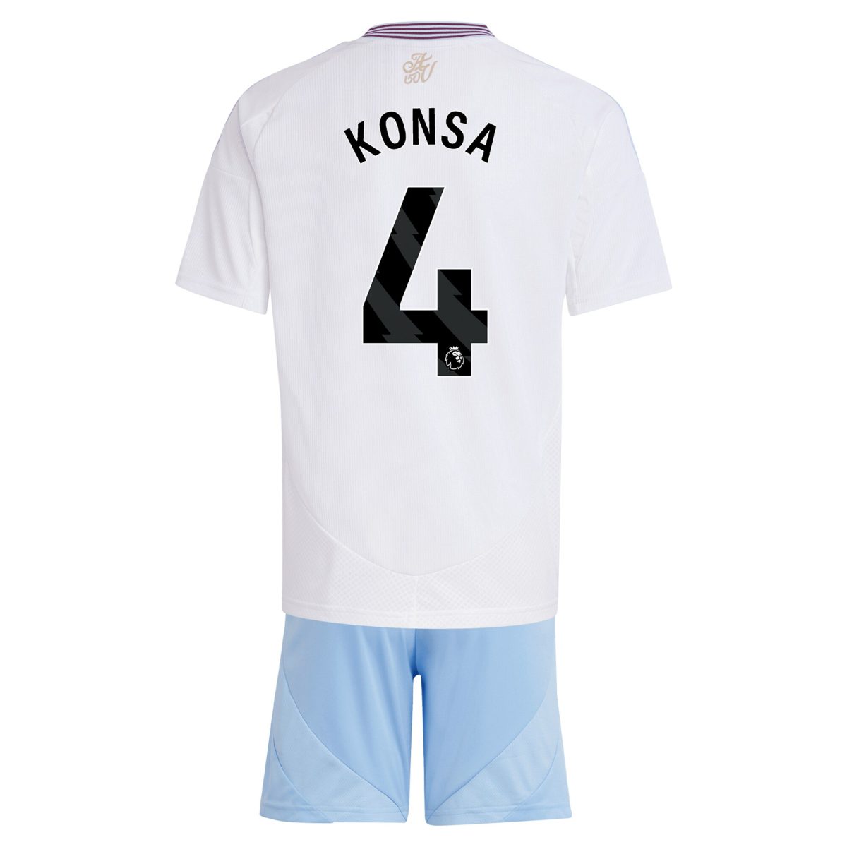 aston villa adidas away mini kit 2024-25 with konsa 4 printing Collection | Authentic Aston Villa Shirts