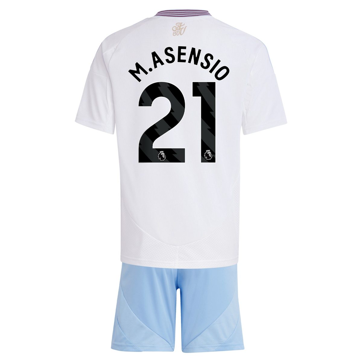 aston villa adidas away mini kit 2024-25 with m.asensio 21 printing Collection | Authentic Aston Villa Shirts