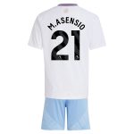 aston villa adidas away mini kit 2024-25 with m.asensio 21 printing Collection | Authentic Aston Villa Shirts