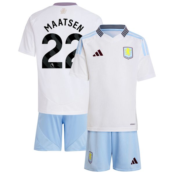 aston villa adidas away mini kit 2024-25 with maatsen 22 printing Collection | Authentic Aston Villa Shirts