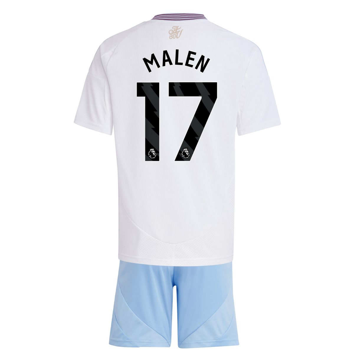 aston villa adidas away mini kit 2024-25 with malen 17 printing Collection | Authentic Aston Villa Shirts