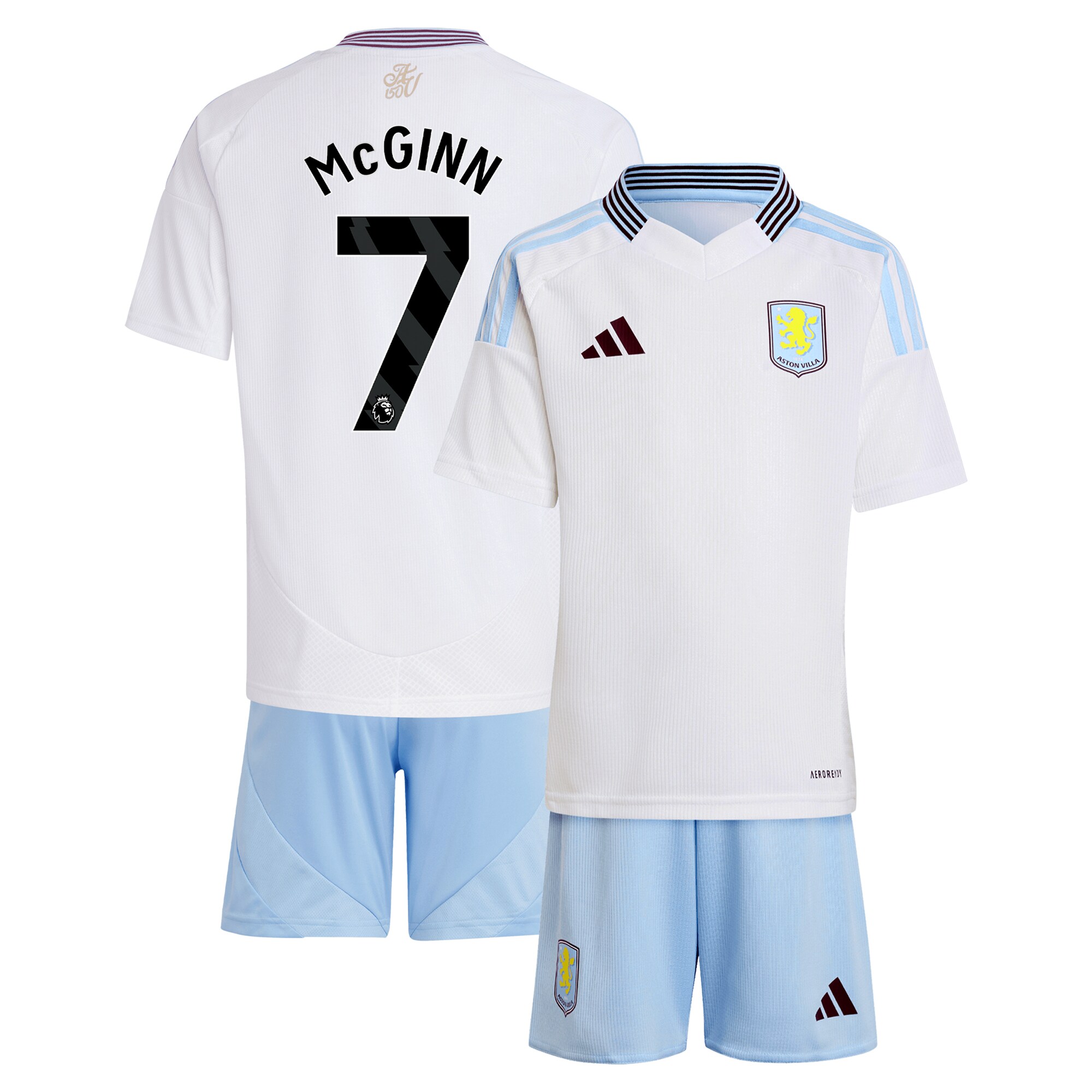 aston villa adidas away mini kit 2024-25 with mcginn 7 printing Collection | Authentic Aston Villa Shirts