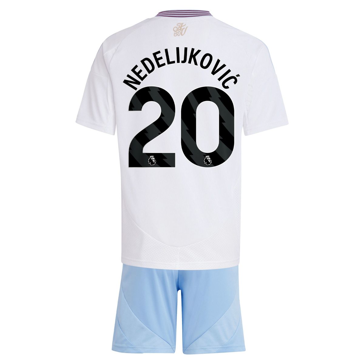 aston villa adidas away mini kit 2024-25 with nedeljković 20 printing Collection | Authentic Aston Villa Shirts