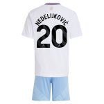 aston villa adidas away mini kit 2024-25 with nedeljković 20 printing Collection | Authentic Aston Villa Shirts