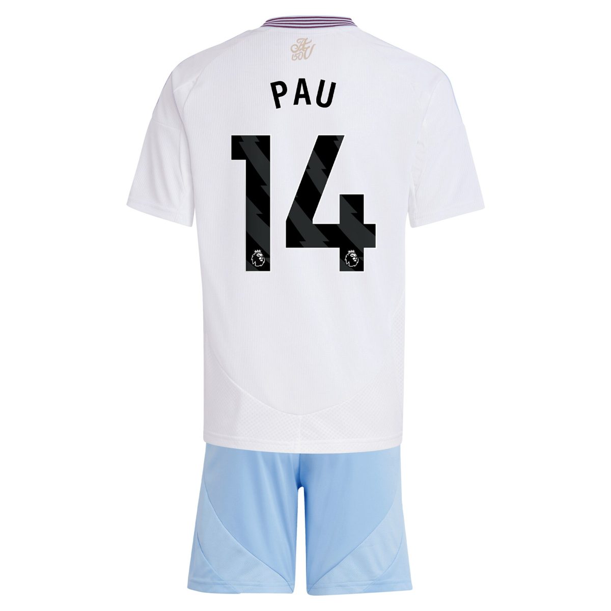 aston villa adidas away mini kit 2024-25 with pau 14 printing Collection | Authentic Aston Villa Shirts