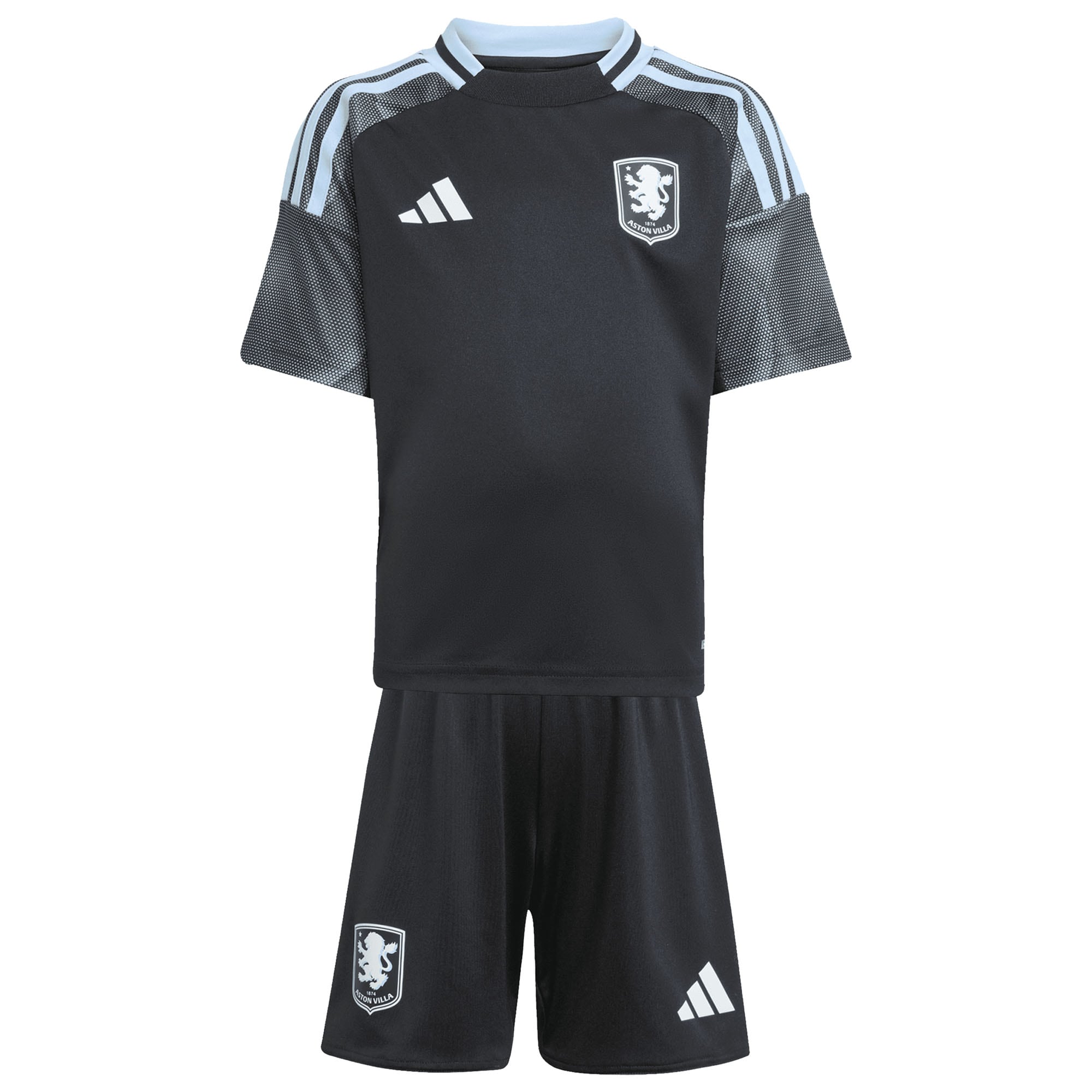 aston villa adidas away mini kit 2025-26 with custom printing Collection | Authentic Aston Villa Shirts