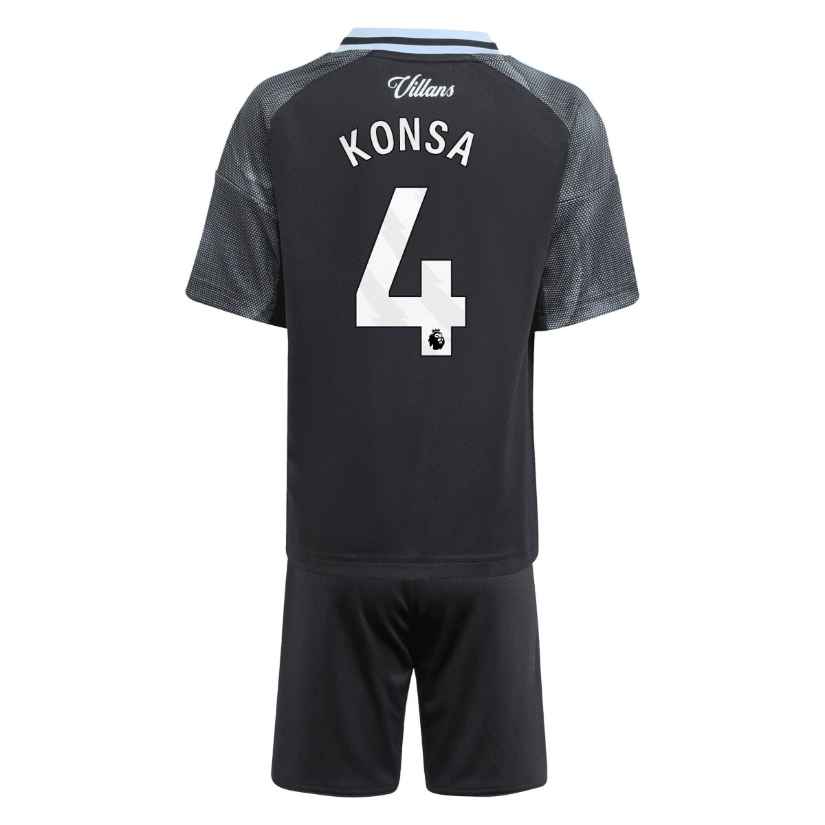 aston villa adidas away mini kit 2025-26 with konsa 4 printing Collection | Authentic Aston Villa Shirts