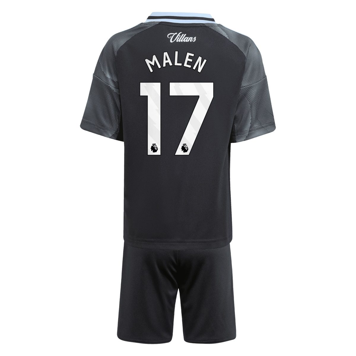 aston villa adidas away mini kit 2025-26 with malen 17 printing Collection | Authentic Aston Villa Shirts