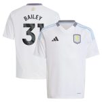 aston villa adidas away shirt 2024-25 – kids with bailey 31 printing Collection | Authentic Aston Villa Shirts