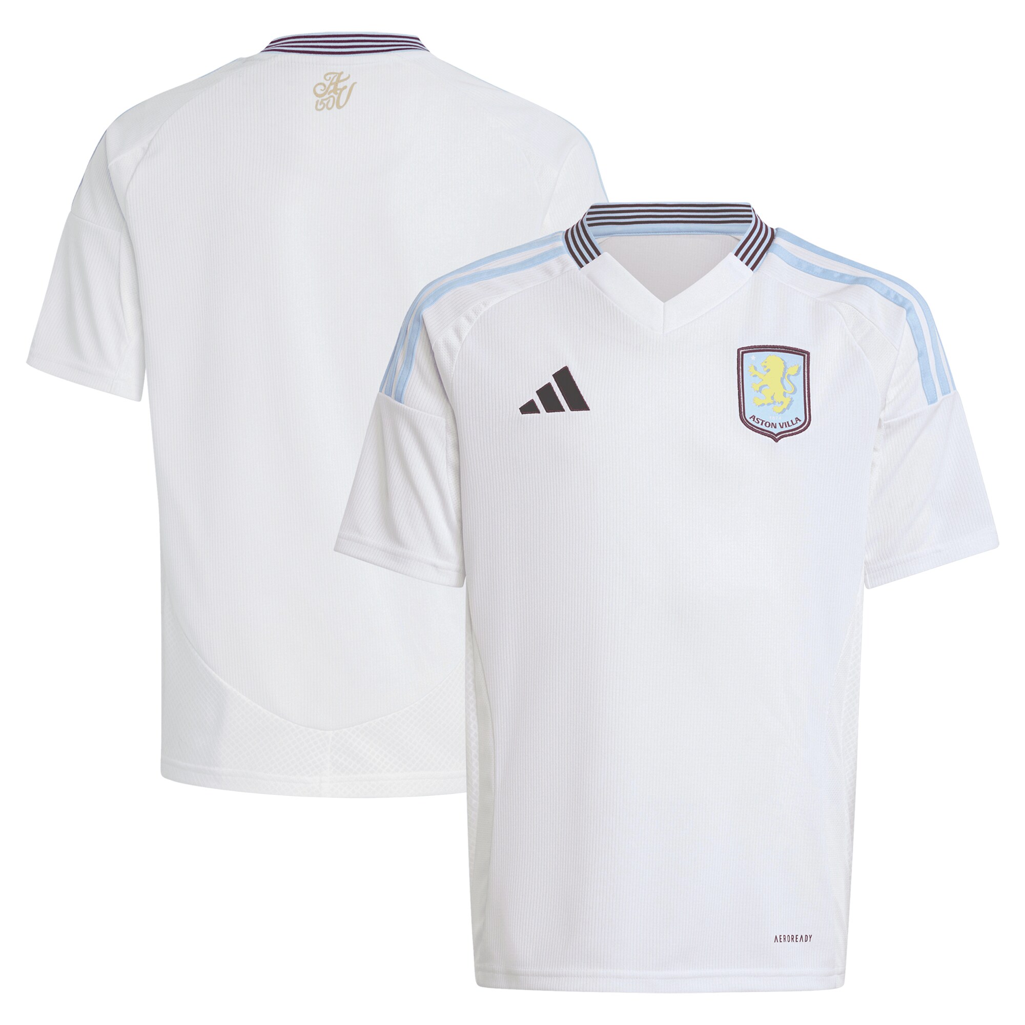 aston villa adidas away shirt 2024-25 – kids with custom printing Collection | Authentic Aston Villa Shirts