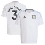 aston villa adidas away shirt 2024-25 – kids with diego carlos 3 printing Collection | Authentic Aston Villa Shirts
