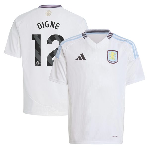 aston villa adidas away shirt 2024-25 – kids with digne 12 printing Collection | Authentic Aston Villa Shirts