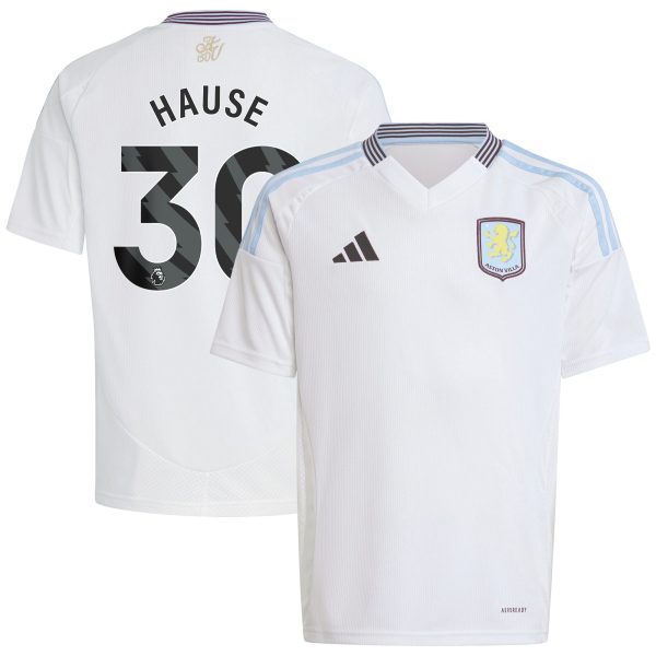 aston villa adidas away shirt 2024-25 – kids with hause 30 printing Collection | Authentic Aston Villa Shirts