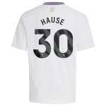 aston villa adidas away shirt 2024-25 – kids with hause 30 printing Collection | Authentic Aston Villa Shirts