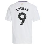 aston villa adidas away shirt 2024-25 – kids with j.duran 9 printing Collection | Authentic Aston Villa Shirts