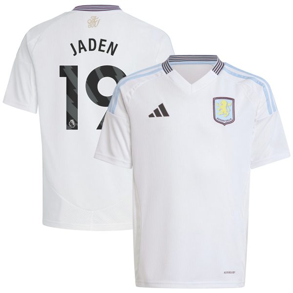 aston villa adidas away shirt 2024-25 – kids with jaden 19 printing Collection | Authentic Aston Villa Shirts