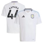 aston villa adidas away shirt 2024-25 – kids with kamara 44 printing Collection | Authentic Aston Villa Shirts