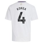aston villa adidas away shirt 2024-25 – kids with konsa 4 printing Collection | Authentic Aston Villa Shirts