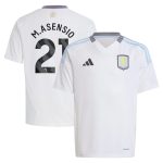 aston villa adidas away shirt 2024-25 – kids with m.asensio 21 printing Collection | Authentic Aston Villa Shirts