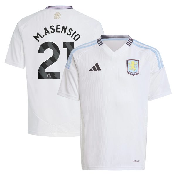 aston villa adidas away shirt 2024-25 – kids with m.asensio 21 printing Collection | Authentic Aston Villa Shirts