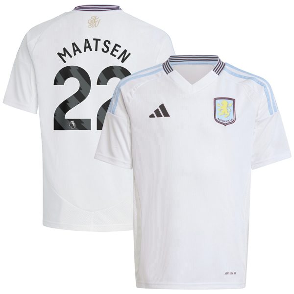aston villa adidas away shirt 2024-25 – kids with maatsen 22 printing Collection | Authentic Aston Villa Shirts