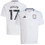 aston villa adidas away shirt 2024-25 – kids with malen 17 printing Collection | Authentic Aston Villa Shirts
