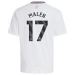 aston villa adidas away shirt 2024-25 – kids with malen 17 printing Collection | Authentic Aston Villa Shirts