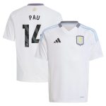 aston villa adidas away shirt 2024-25 – kids with pau 14 printing Collection | Authentic Aston Villa Shirts