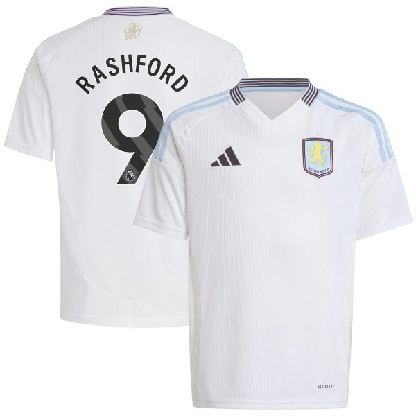 aston villa adidas away shirt 2024-25 – kids with rashford 9 printing Collection | Authentic Aston Villa Shirts