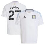 aston villa adidas away shirt 2024-25 – kids with rogers 27 printing Collection | Authentic Aston Villa Shirts