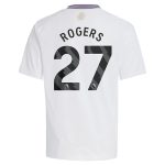 aston villa adidas away shirt 2024-25 – kids with rogers 27 printing Collection | Authentic Aston Villa Shirts