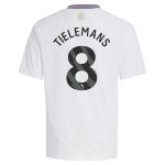 aston villa adidas away shirt 2024-25 – kids with tielemans 8 printing Collection | Authentic Aston Villa Shirts