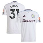 aston villa adidas away shirt 2024-25 with bailey 31 printing Collection | Authentic Aston Villa Shirts