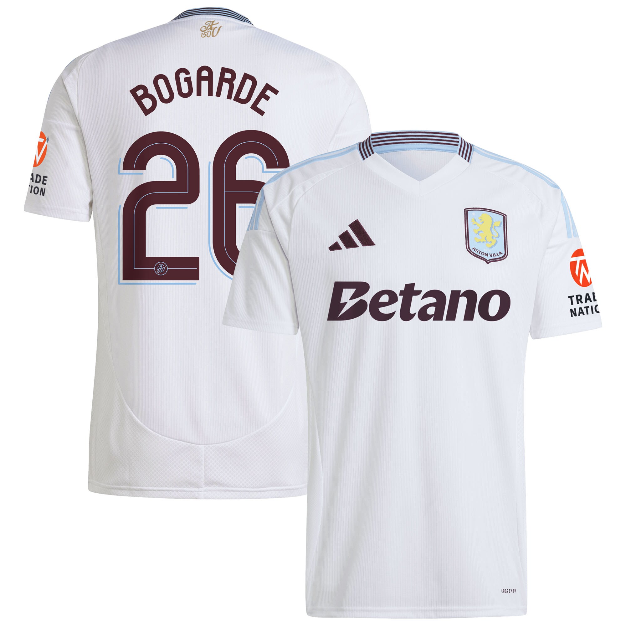 aston villa adidas away shirt 2024-25 with bogarde 26 cup printing Collection | Authentic Aston Villa Shirts