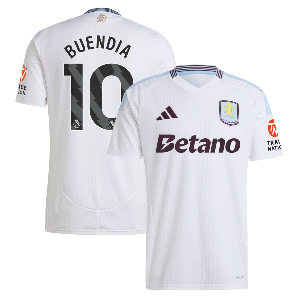 aston villa adidas away shirt 2024-25 with buendia 10 printing Collection | Authentic Aston Villa Shirts