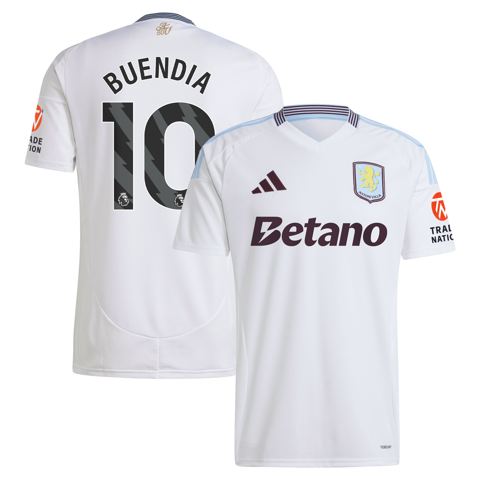 aston villa adidas away shirt 2024-25 with buendia 10 printing Collection | Authentic Aston Villa Shirts