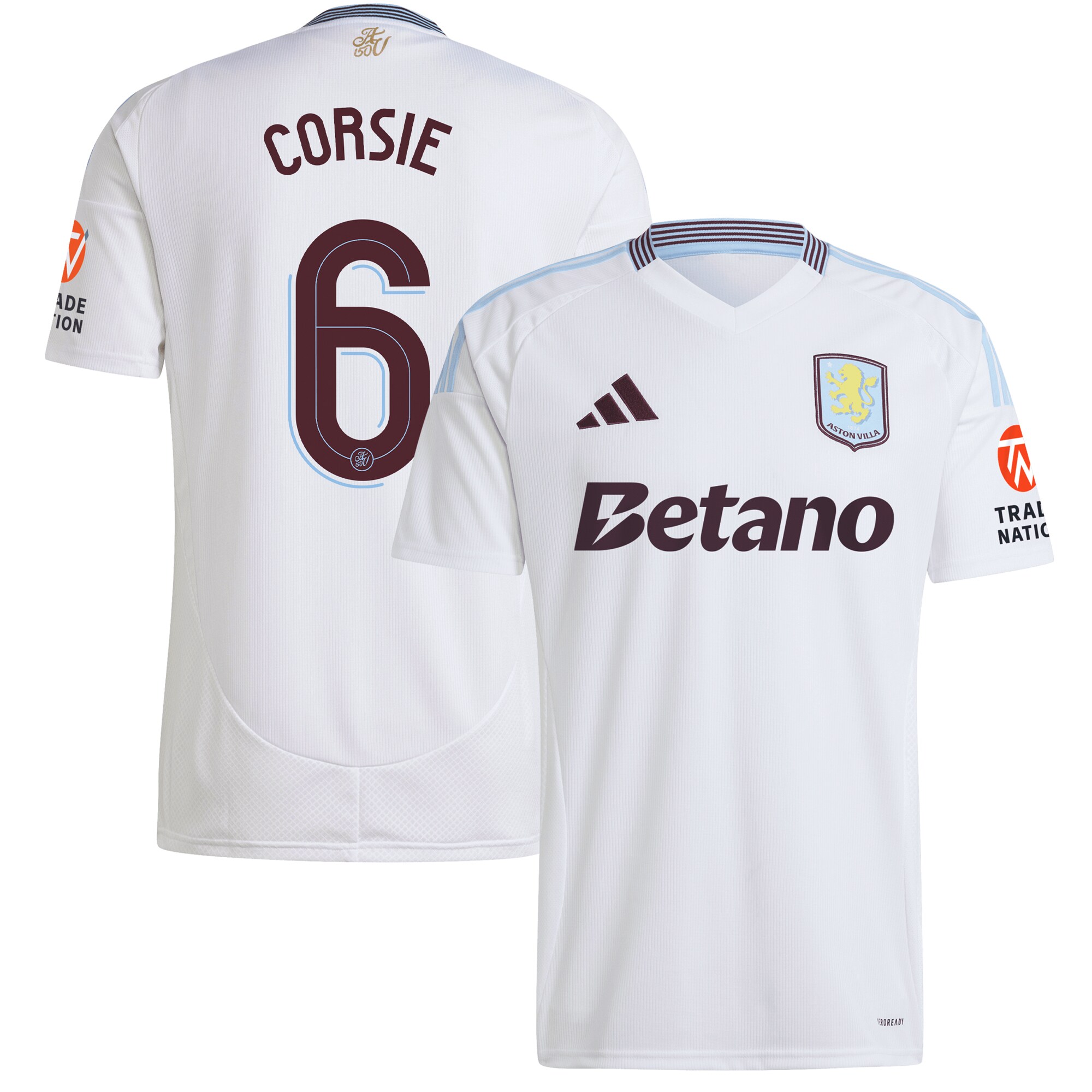 aston villa adidas away shirt 2024-25 with corsie 6 cup printing Collection | Authentic Aston Villa Shirts