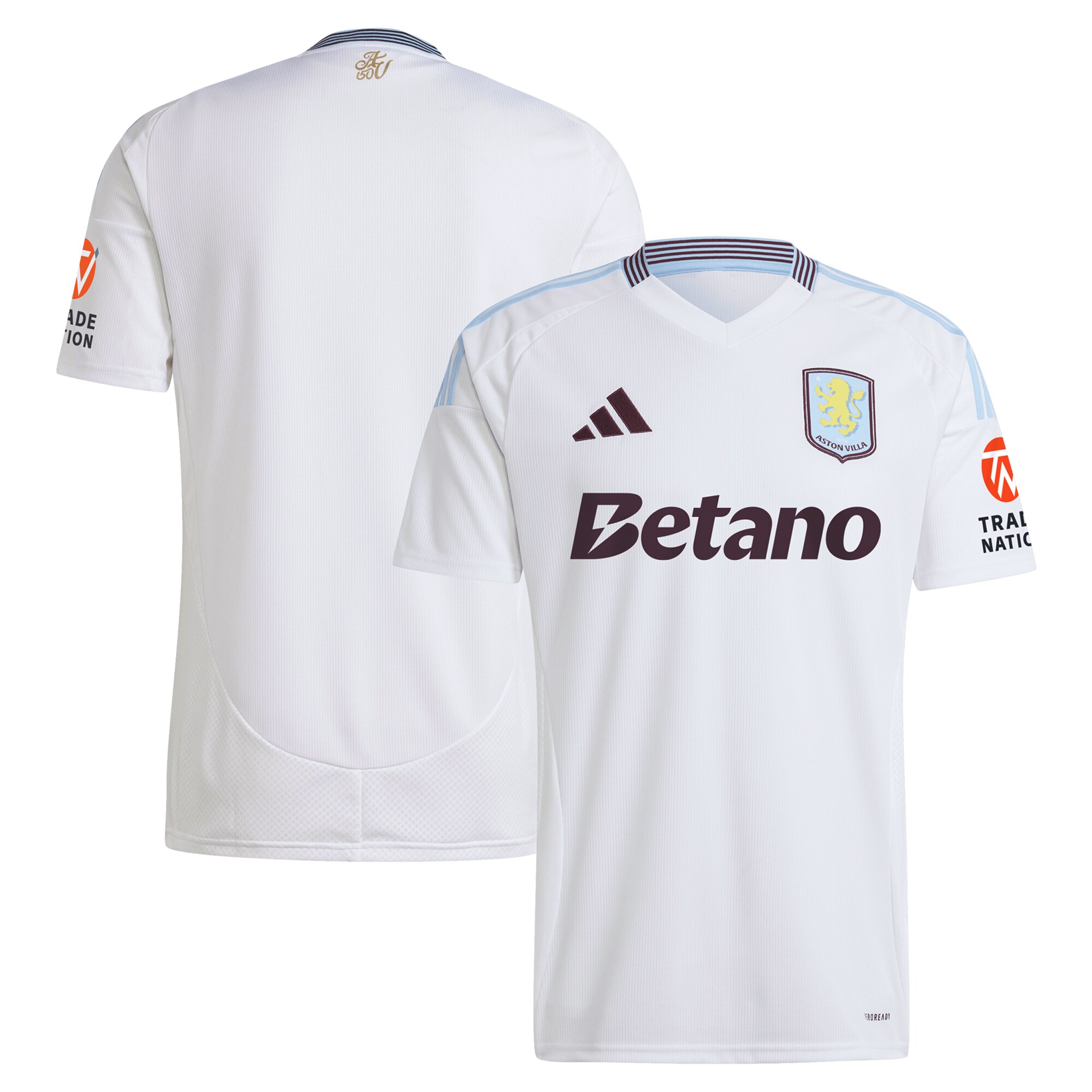 aston villa adidas away shirt 2024-25 with custom printing Collection | Authentic Aston Villa Shirts