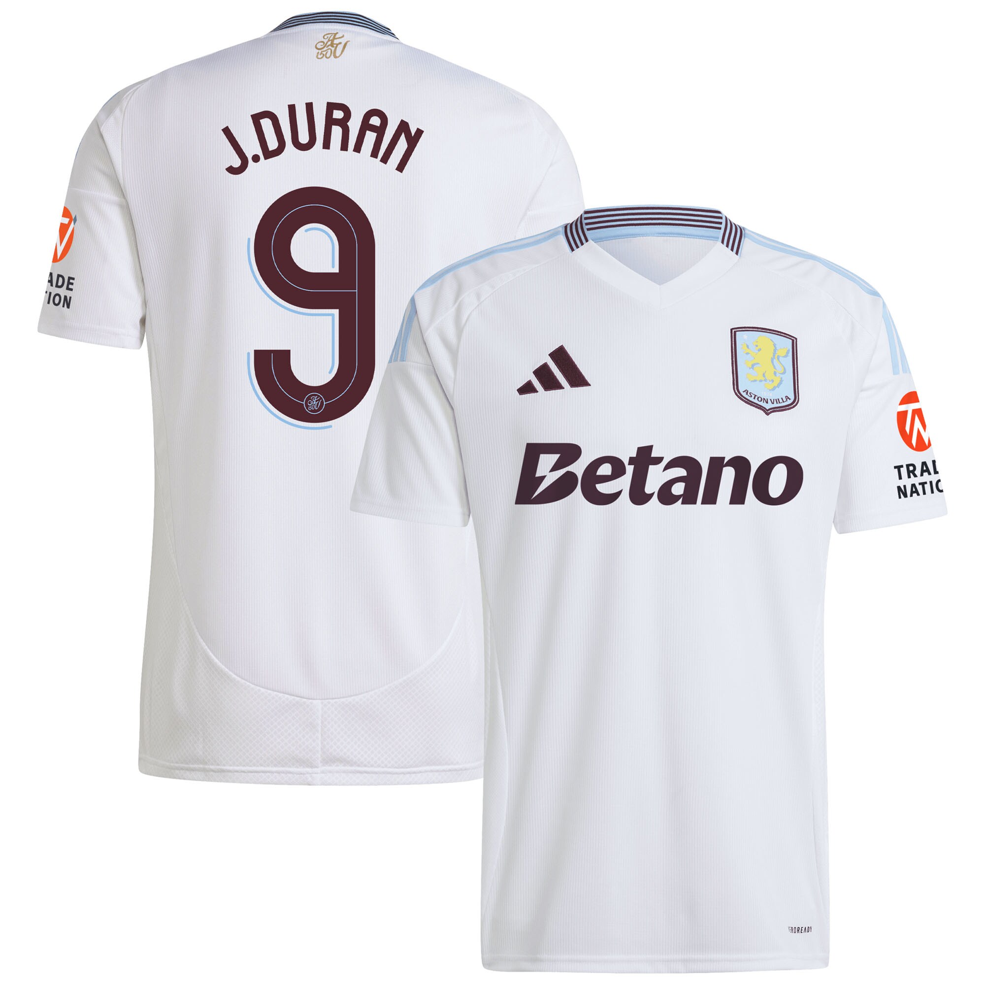aston villa adidas away shirt 2024-25 with duran 9 cup printing Collection | Authentic Aston Villa Shirts