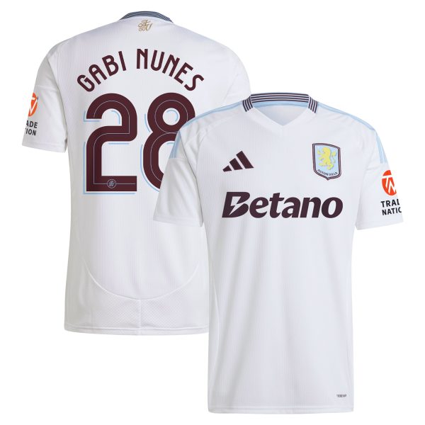 aston villa adidas away shirt 2024-25 with gabi nunes 28 cup printing Collection | Authentic Aston Villa Shirts
