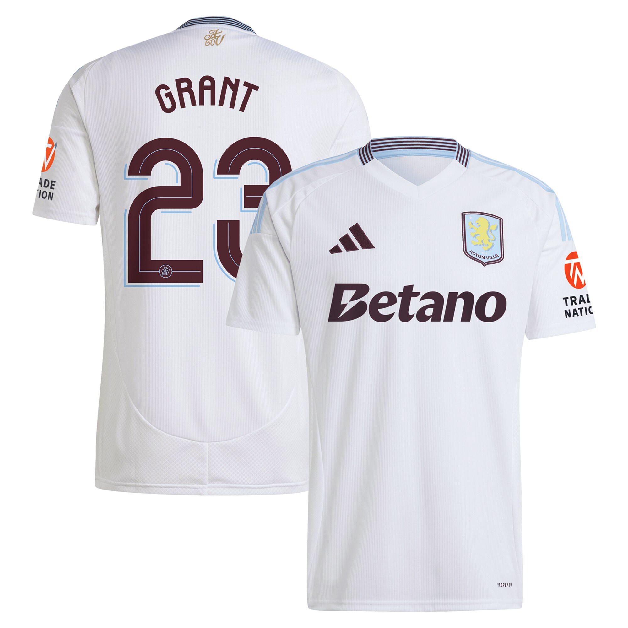 aston villa adidas away shirt 2024-25 with grant 23 cup printing Collection | Authentic Aston Villa Shirts